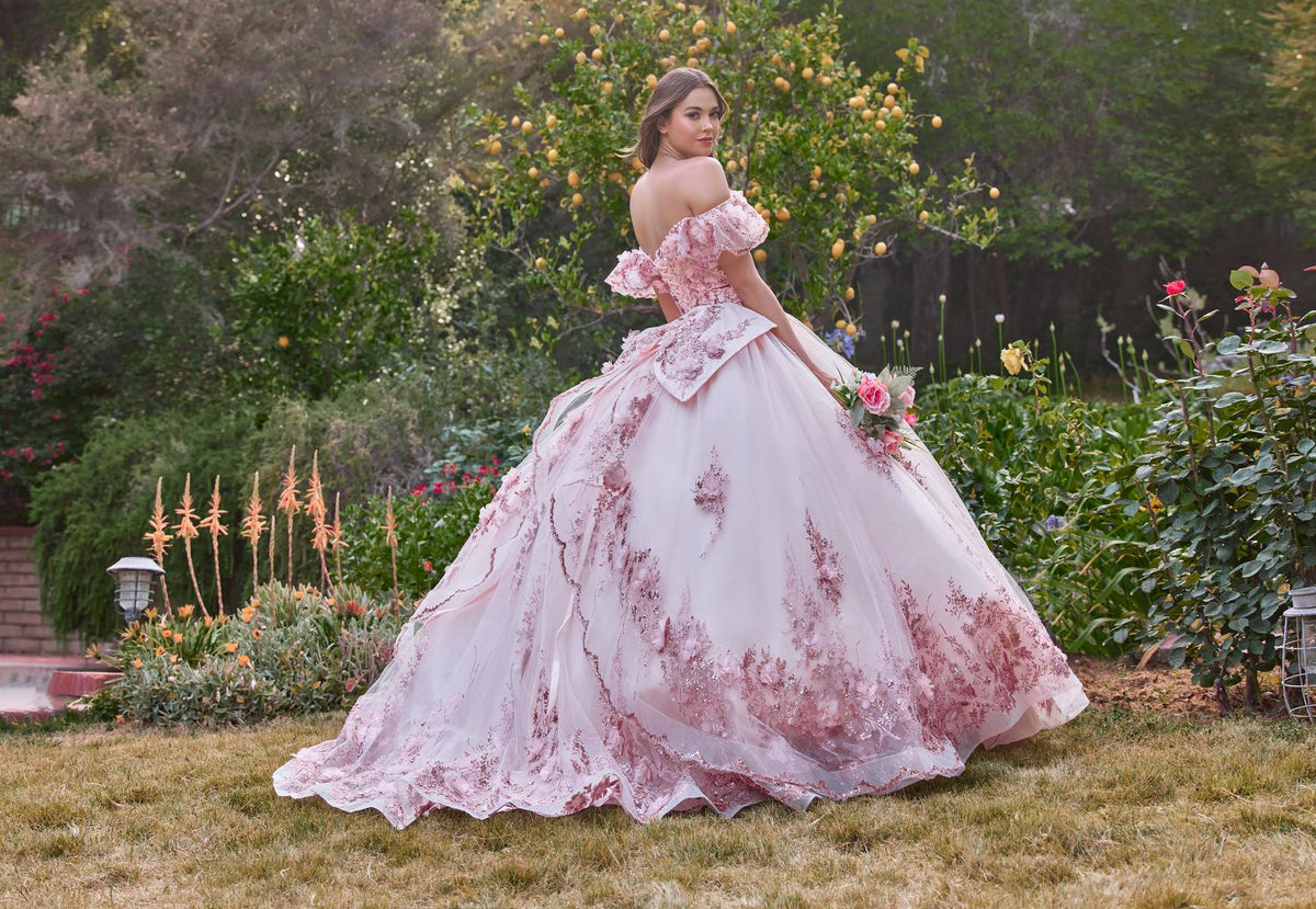 Ladivine 15701 Black/Gold Quinceañera Dress