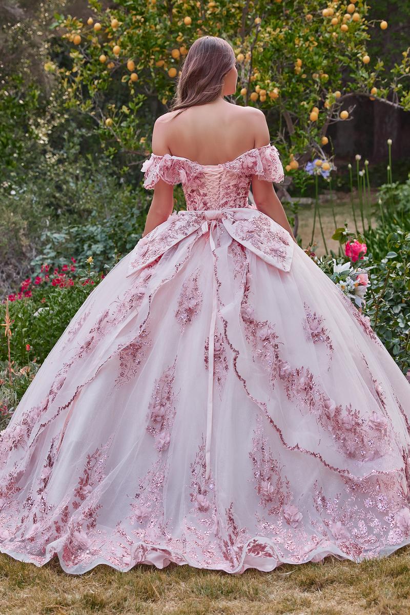 Ladivine 15701 Black/Gold Quinceañera Dress