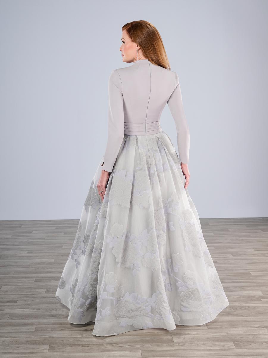 Christina Wu Elegance 17205 Grey A-Line Mother of the Bride Dress