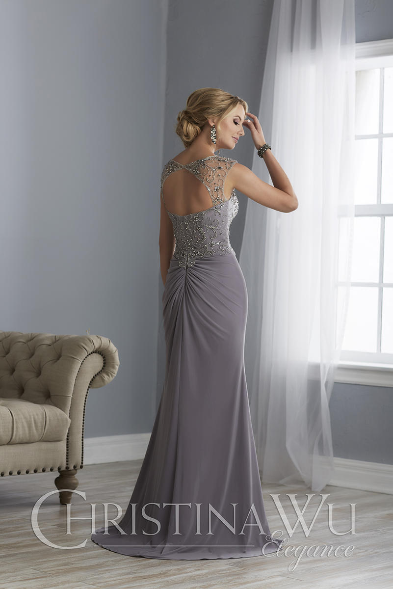 Christina Wu Elegance 17862 Navy Mother of the Bride Dress