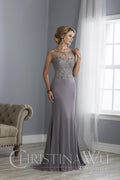 Christina Wu Elegance 17862 Navy Mother of the Bride Dress