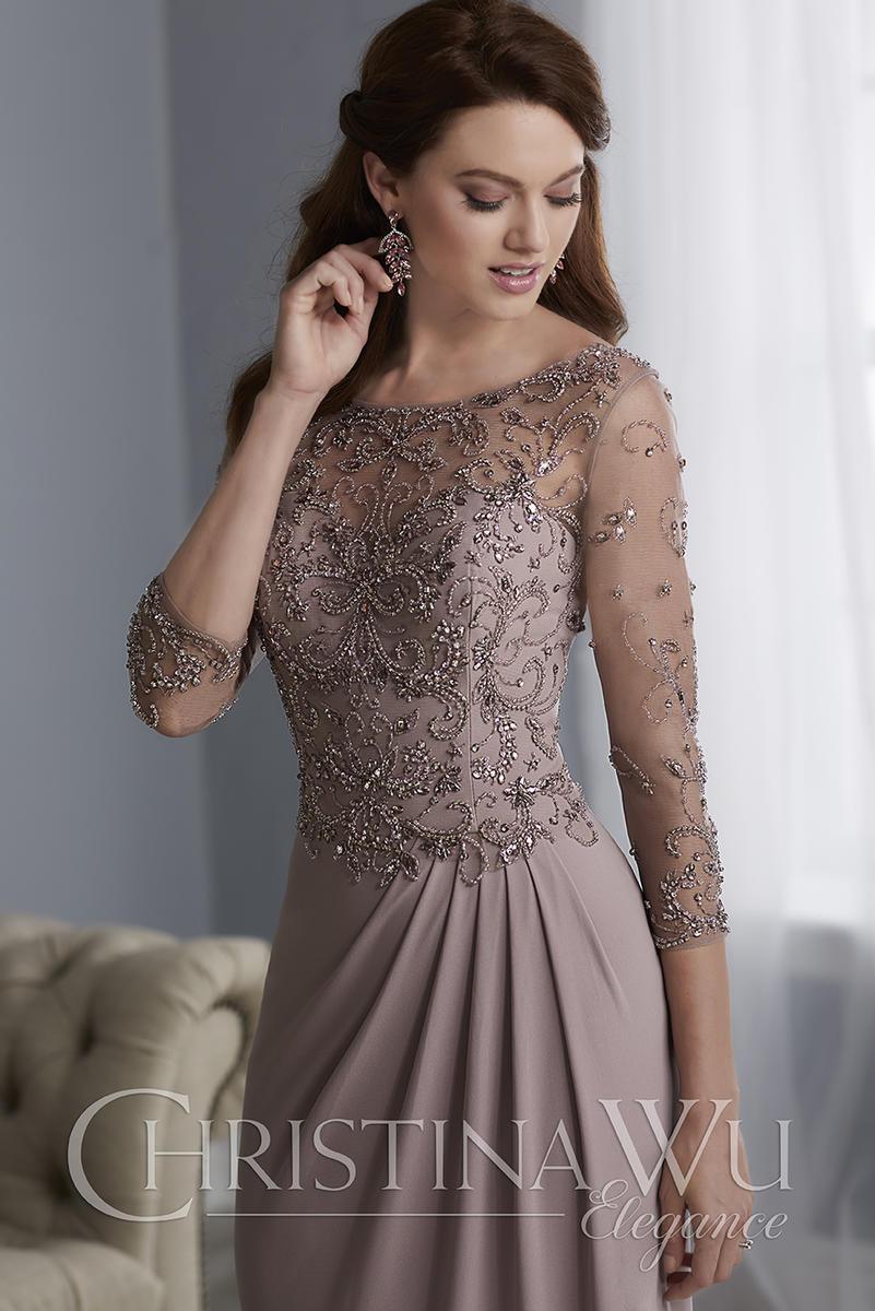 Christina Wu Elegance 17869 Sheath Mother of the Bride Dress