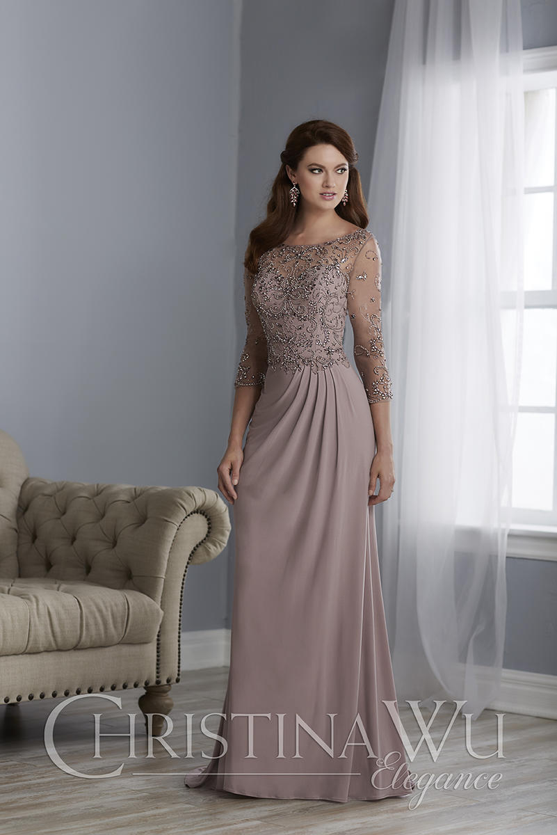 Christina Wu Elegance 17869 Sheath Mother of the Bride Dress