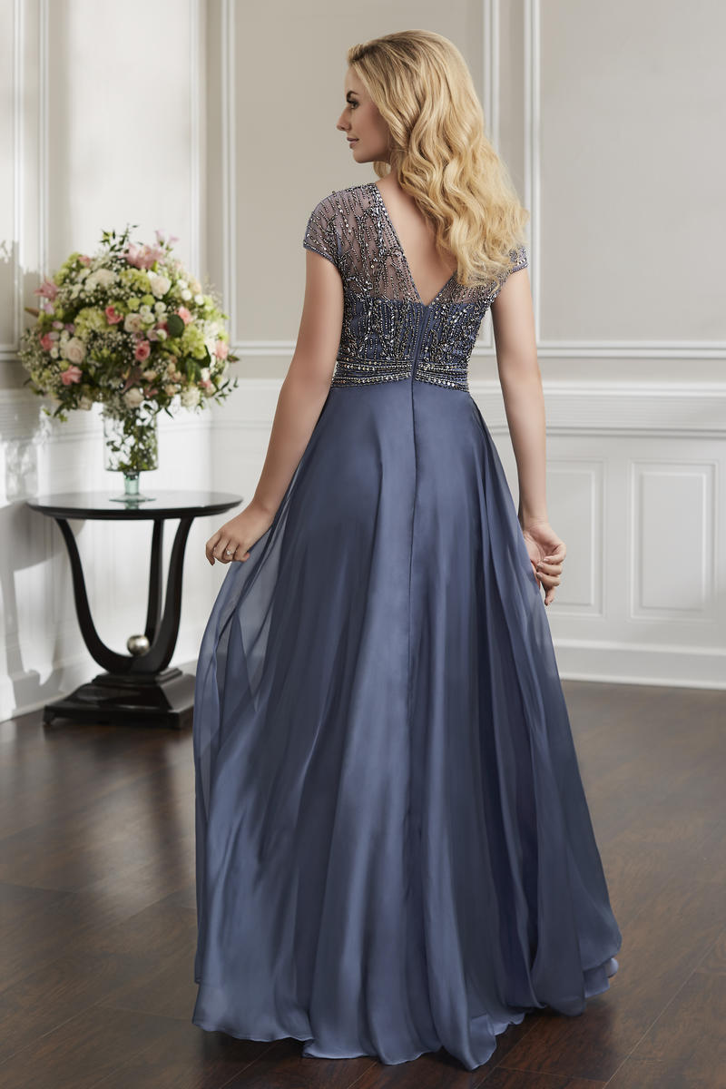 Christina Wu Elegance 17914 Burgundy A-Line Mother of the Bride Dress