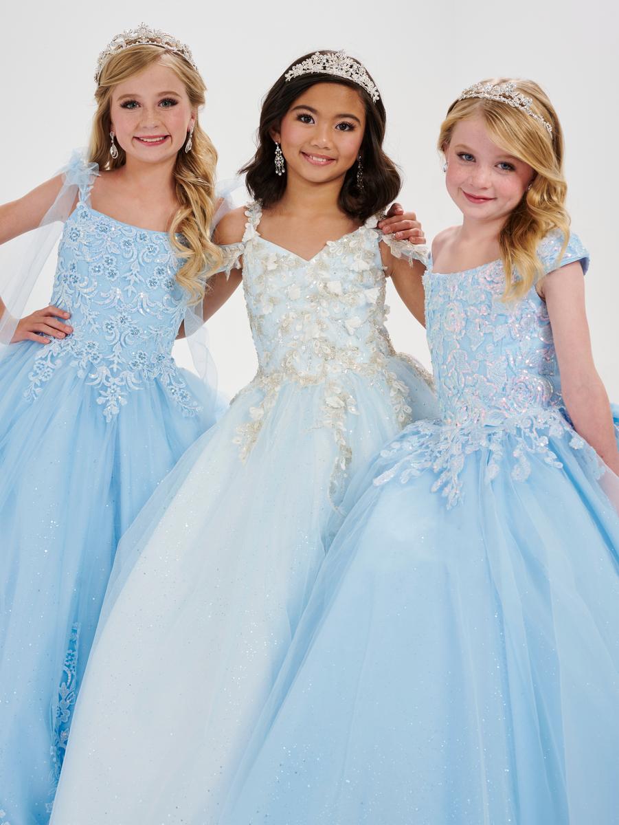 Tiffany Princess 13701 Red Ball Gown Flower Girl Dress