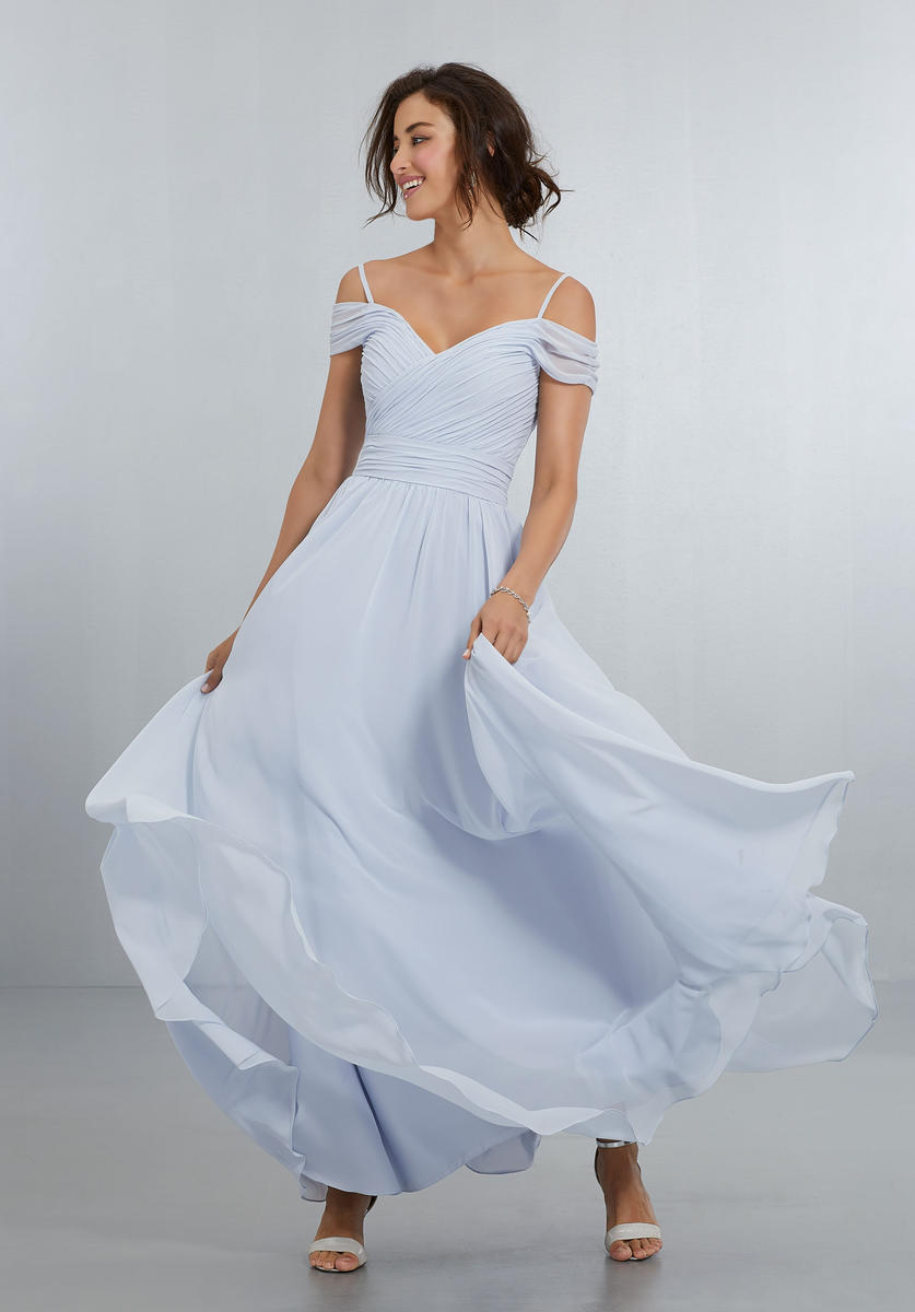 Morilee 21566 Fog A-Line Bridesmaid Dress