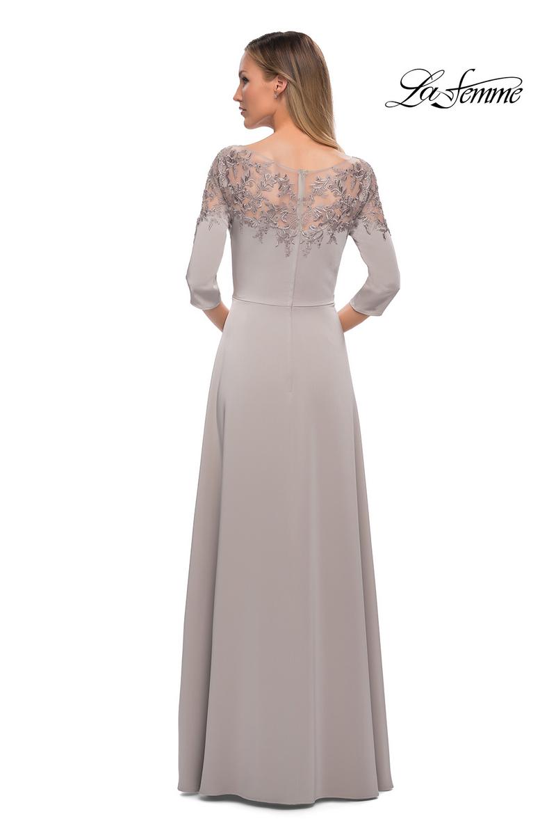La Femme 29227 Silver Mother of the Bride Dress