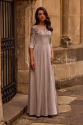 La Femme 29227 Silver Mother of the Bride Dress