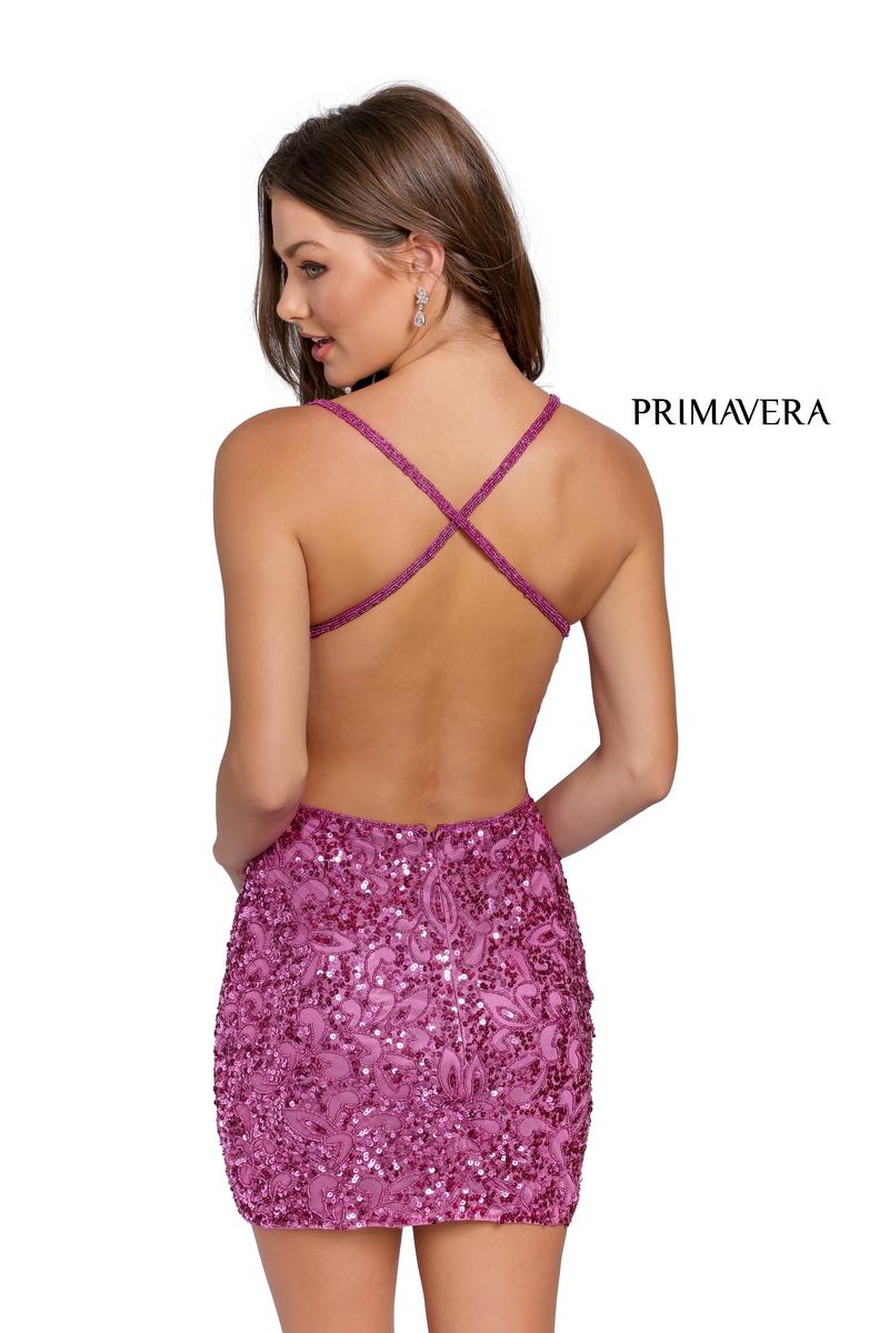 Primavera Couture 3353 Hot Pink Homecoming Dress
