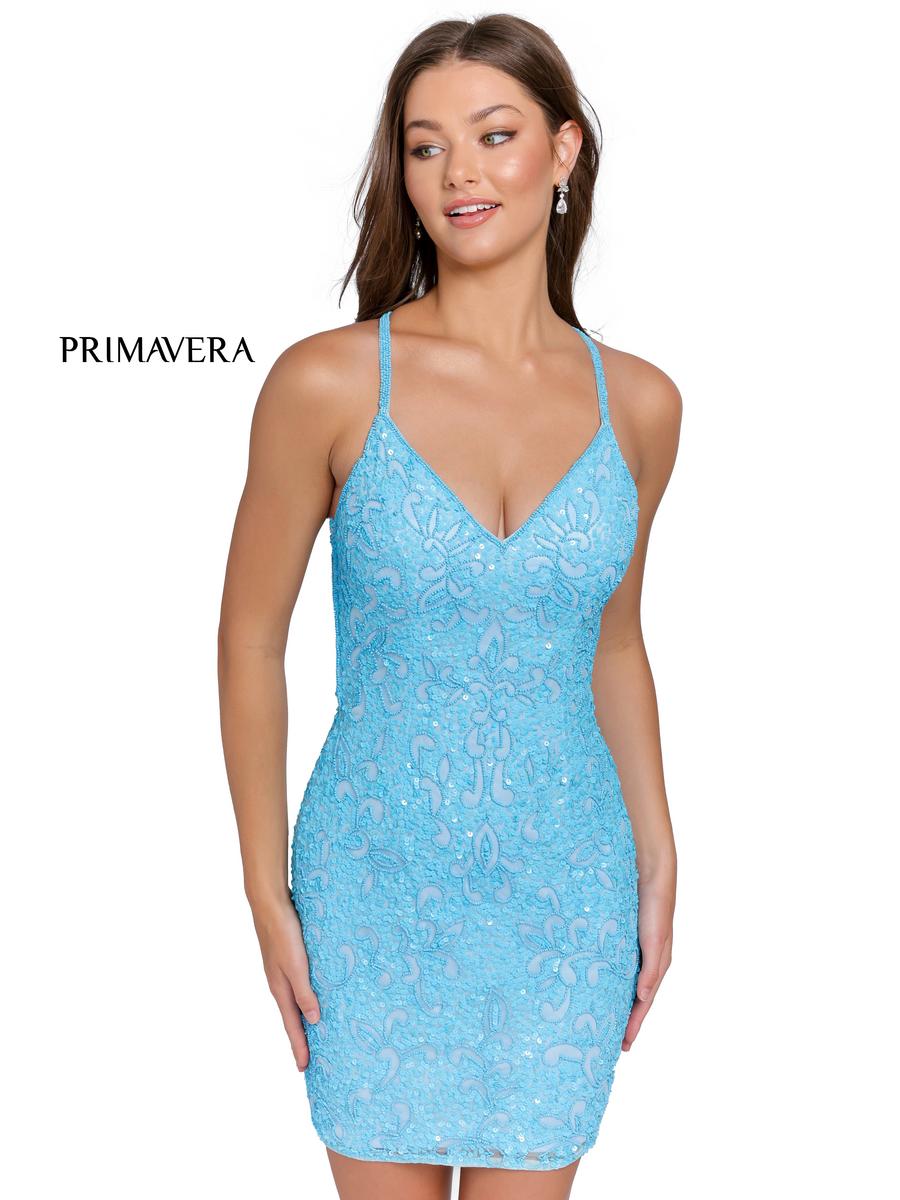 Primavera Couture 3353 Hot Pink Homecoming Dress