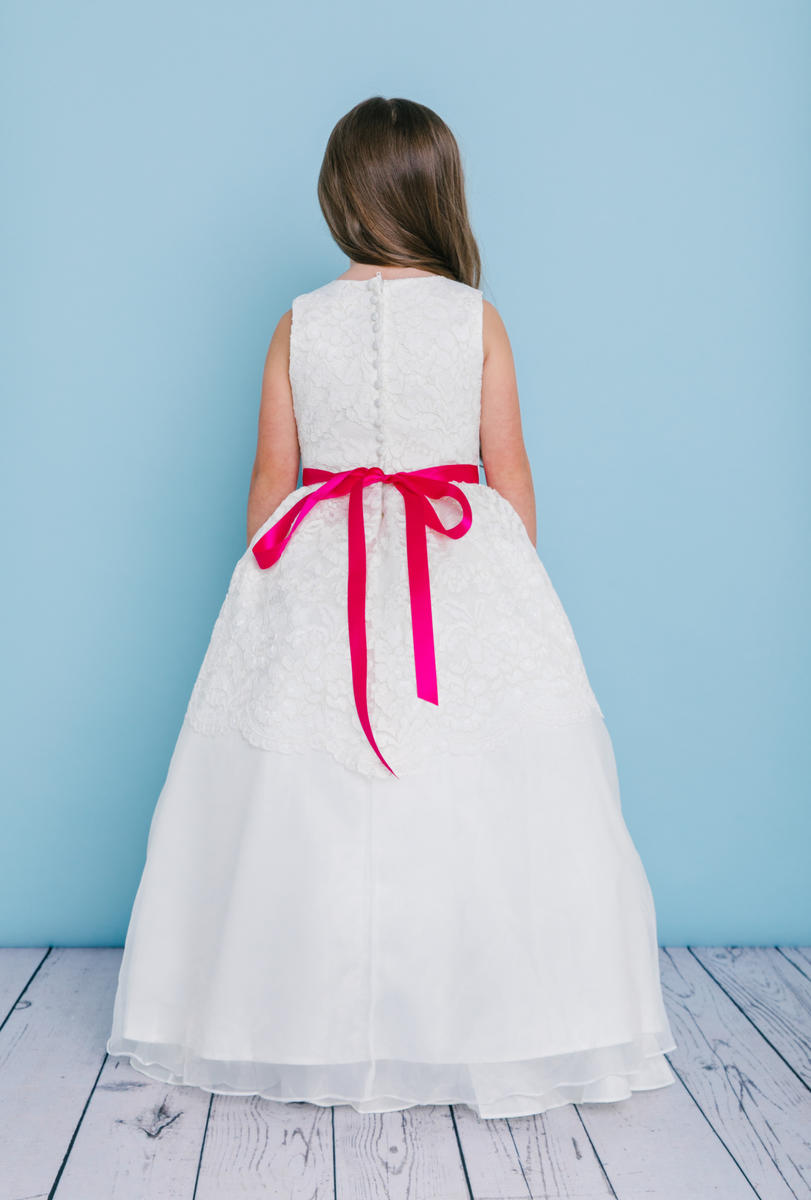 Rosebud 5125 Ivory Flower Girl Dress