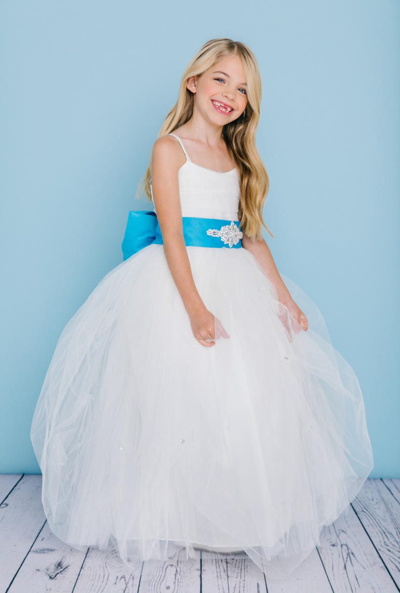 Rosebud 5130 Ivory Flower Girl Dress