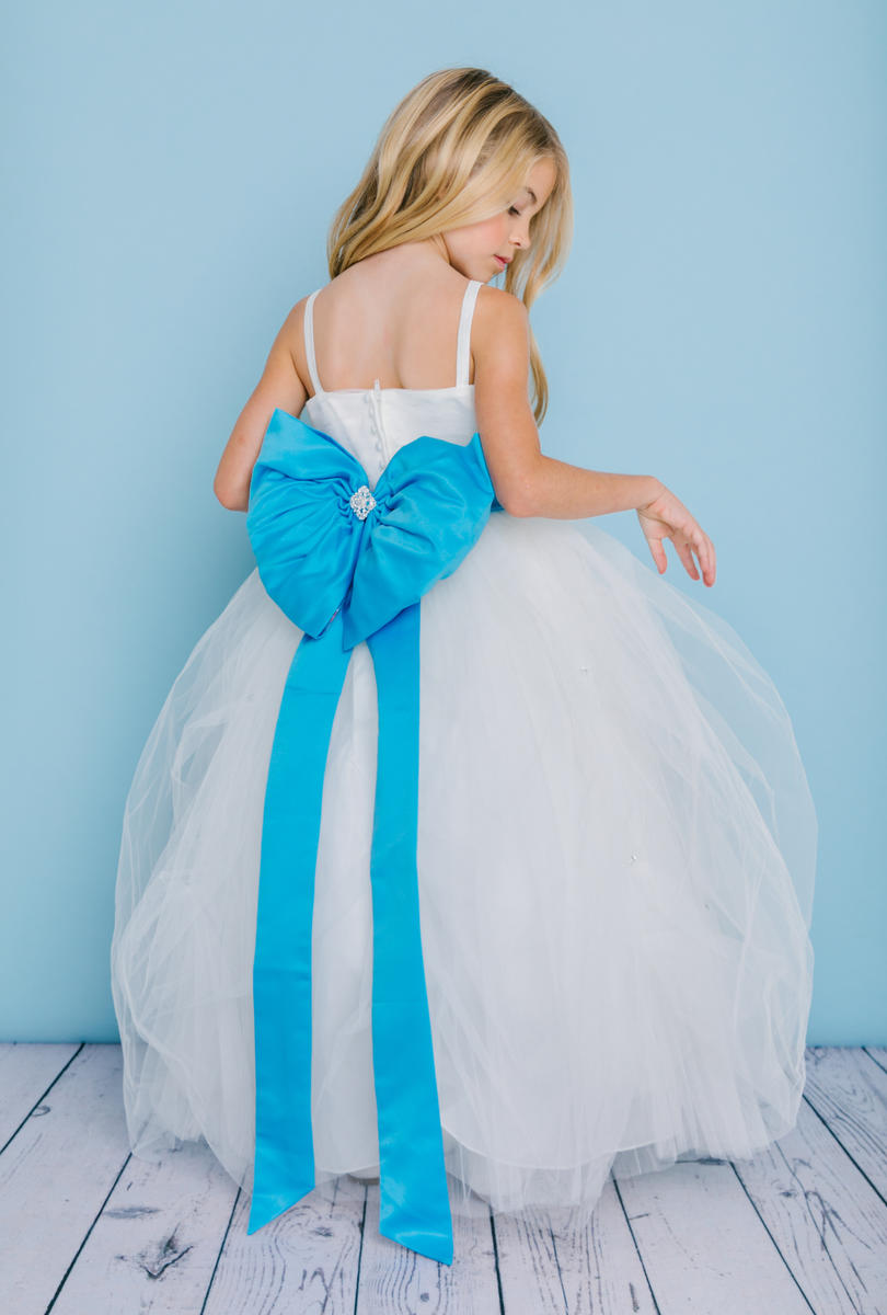 Rosebud 5130 Ivory Flower Girl Dress