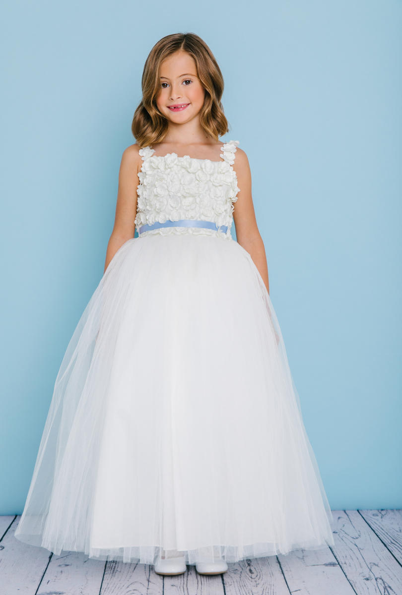 Rosebud 5131 Ivory Flower Girl Dress
