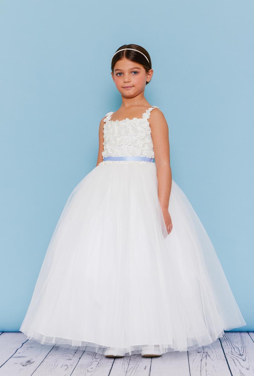 Rosebud 5131 Ivory Flower Girl Dress
