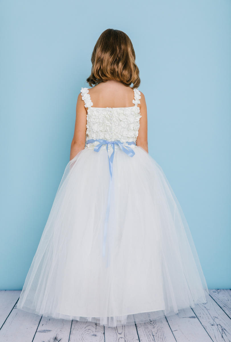 Rosebud 5131 Ivory Flower Girl Dress