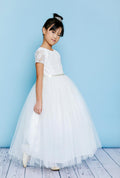 Rosebud 5140 Ivory Flower Girl Dress