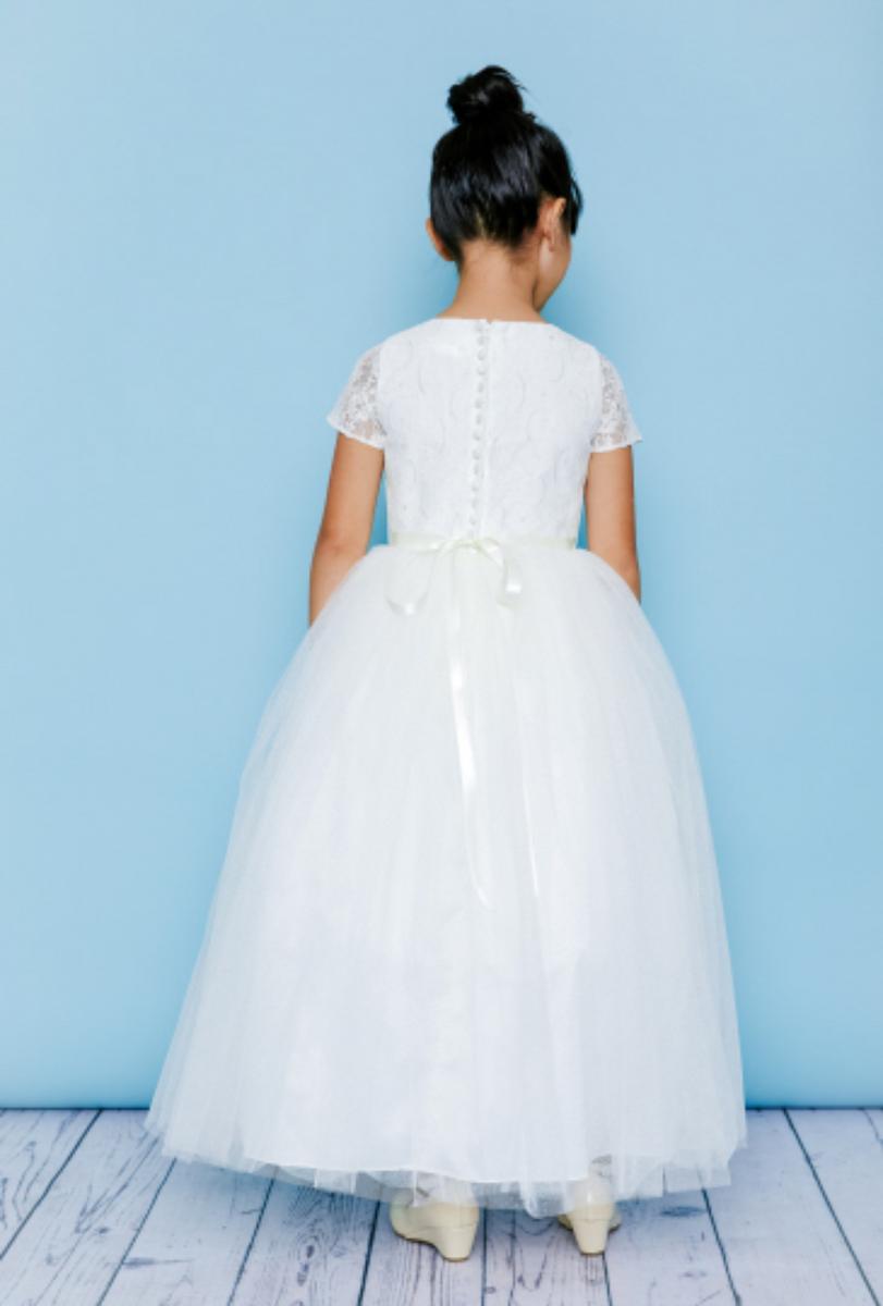 Rosebud 5140 Ivory Flower Girl Dress