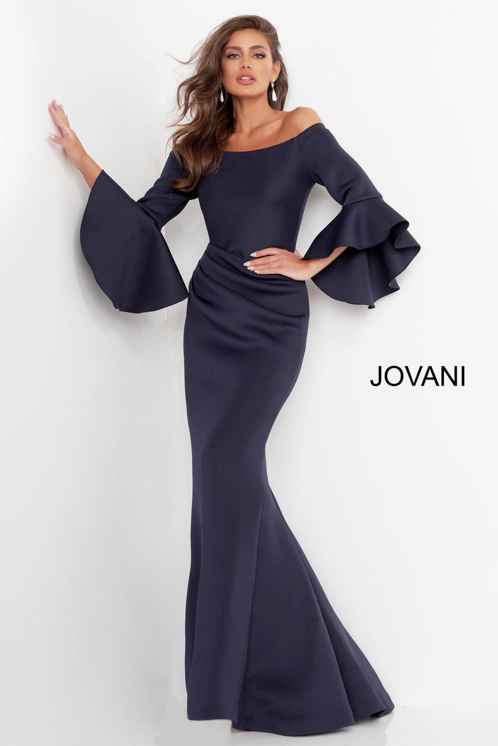 Jovani 59993 Light Blue Mermaid Mother of the Bride Dress