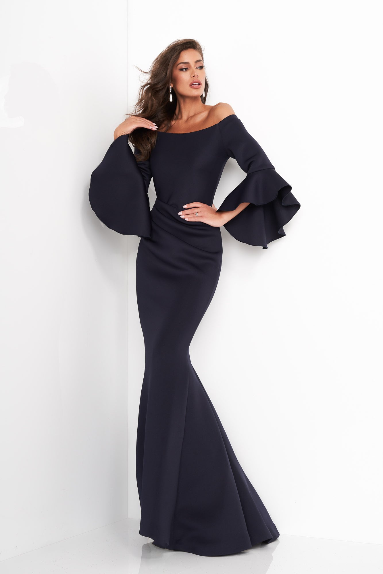 Jovani 59993 Light Blue Mermaid Mother of the Bride Dress