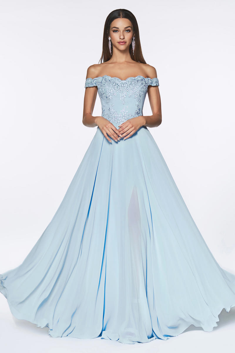 Cinderella Divine 7258 Champagne Bridesmaid Dress