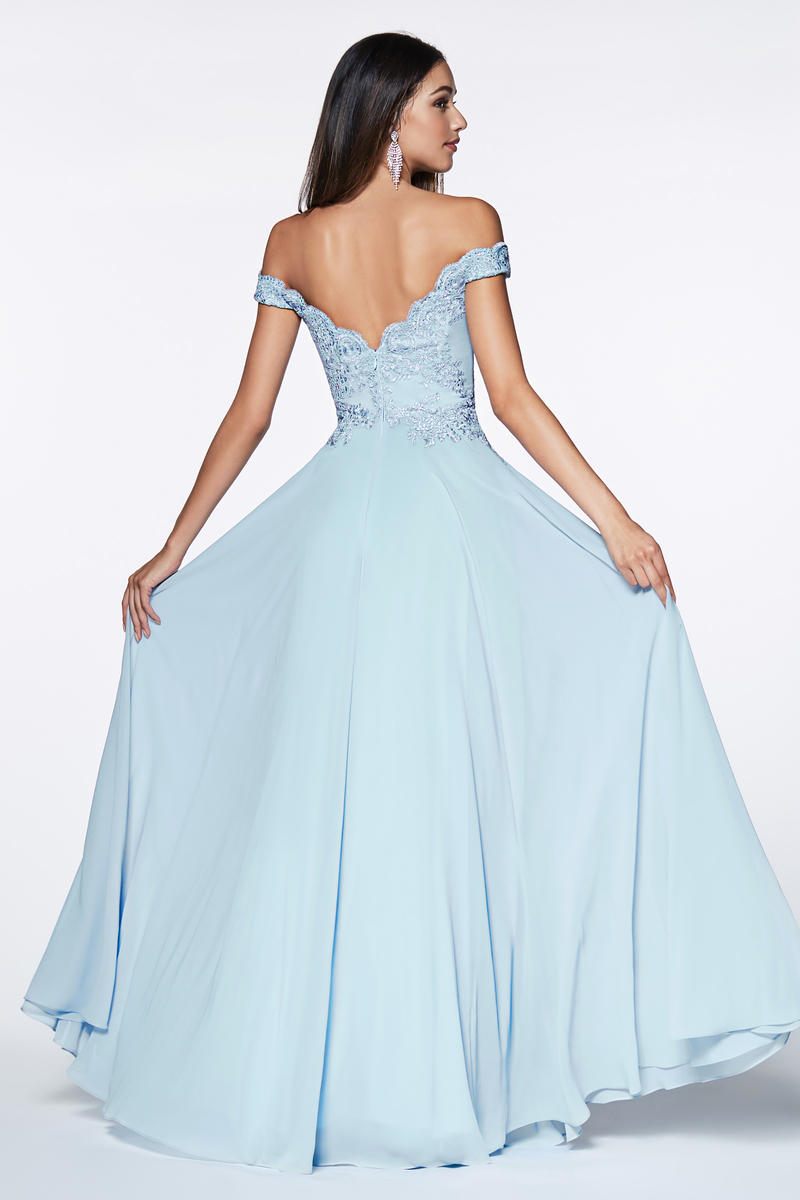 Cinderella Divine 7258 Champagne Bridesmaid Dress