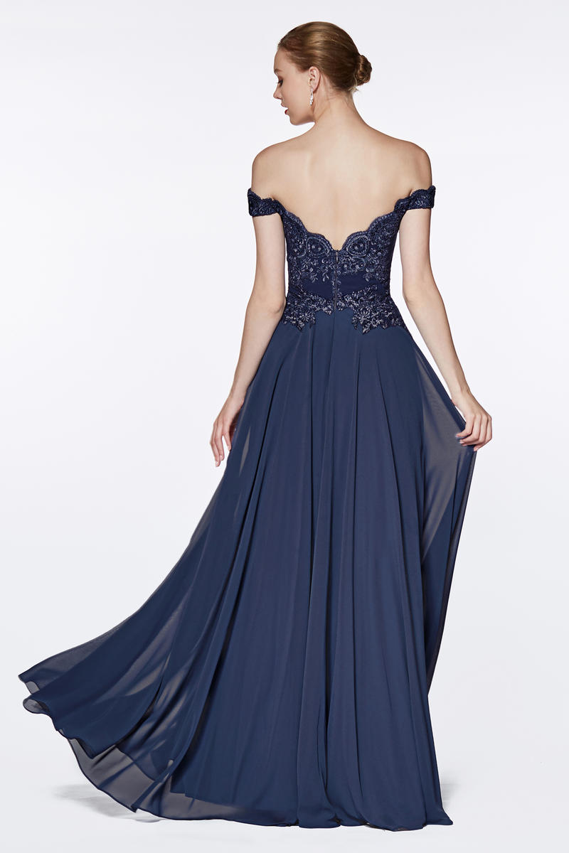 Cinderella Divine 7258 Champagne Bridesmaid Dress