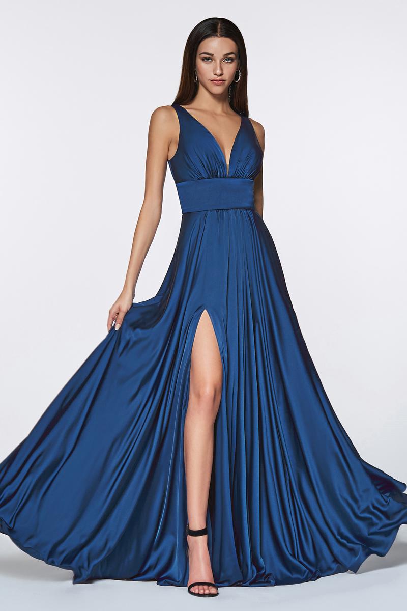 Ladivine 7469 Burgundy A-Line Bridesmaid Dress