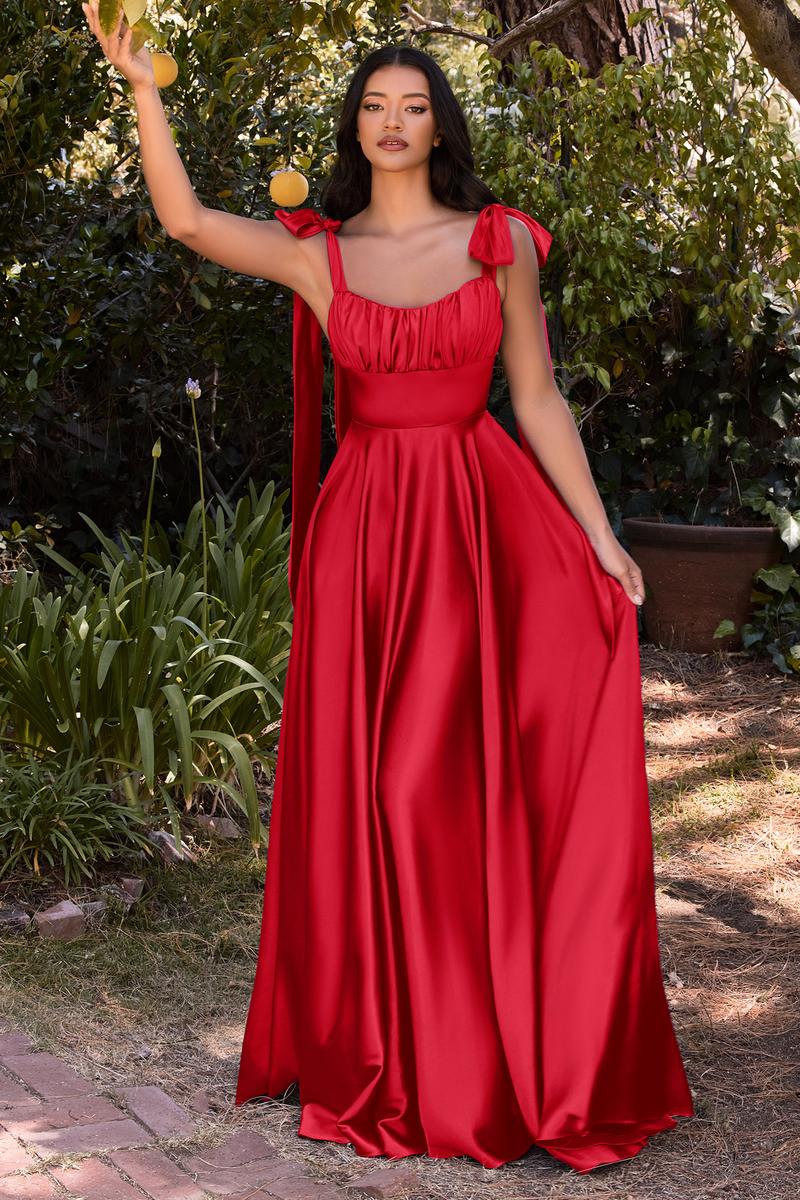 Ladivine 7490 Red Bridesmaid Dress