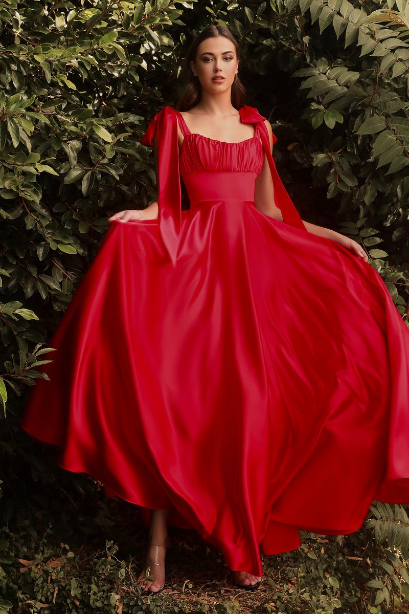 Ladivine 7490 Red Bridesmaid Dress