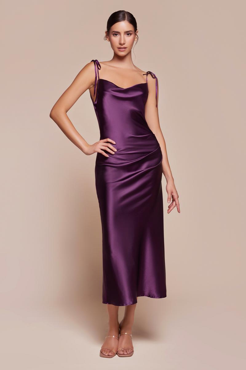 Ladivine BD103 Burgundy Bridesmaid Dress