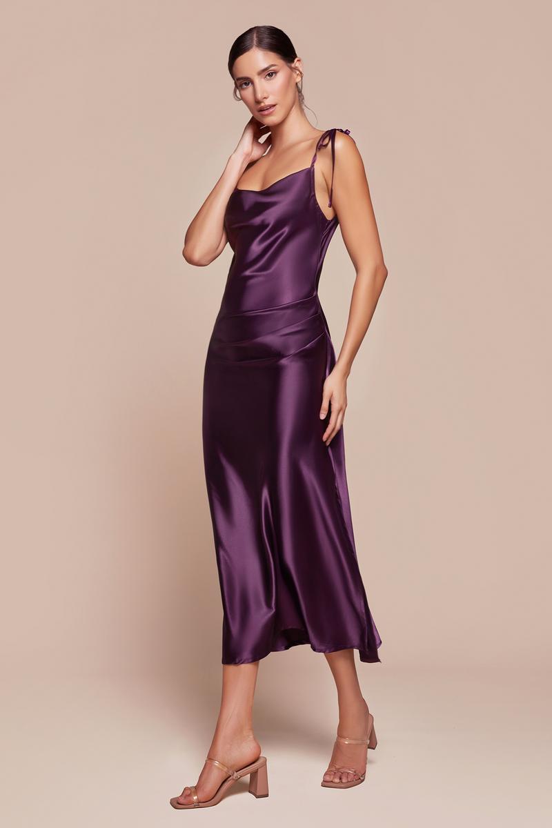 Ladivine BD103 Burgundy Bridesmaid Dress