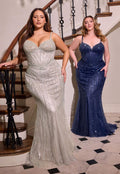 Ladivine CC398C Navy Destination Bridal Gown