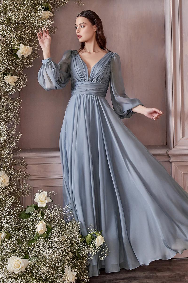Ladivine CD0192 Blue Mother of the Bride Dress