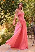 Ladivine CD395 White A-Line Destination Bridal Gown