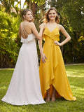 Christina Wu Celebrations 22093 Ivory High-Low Bridesmaid Dress