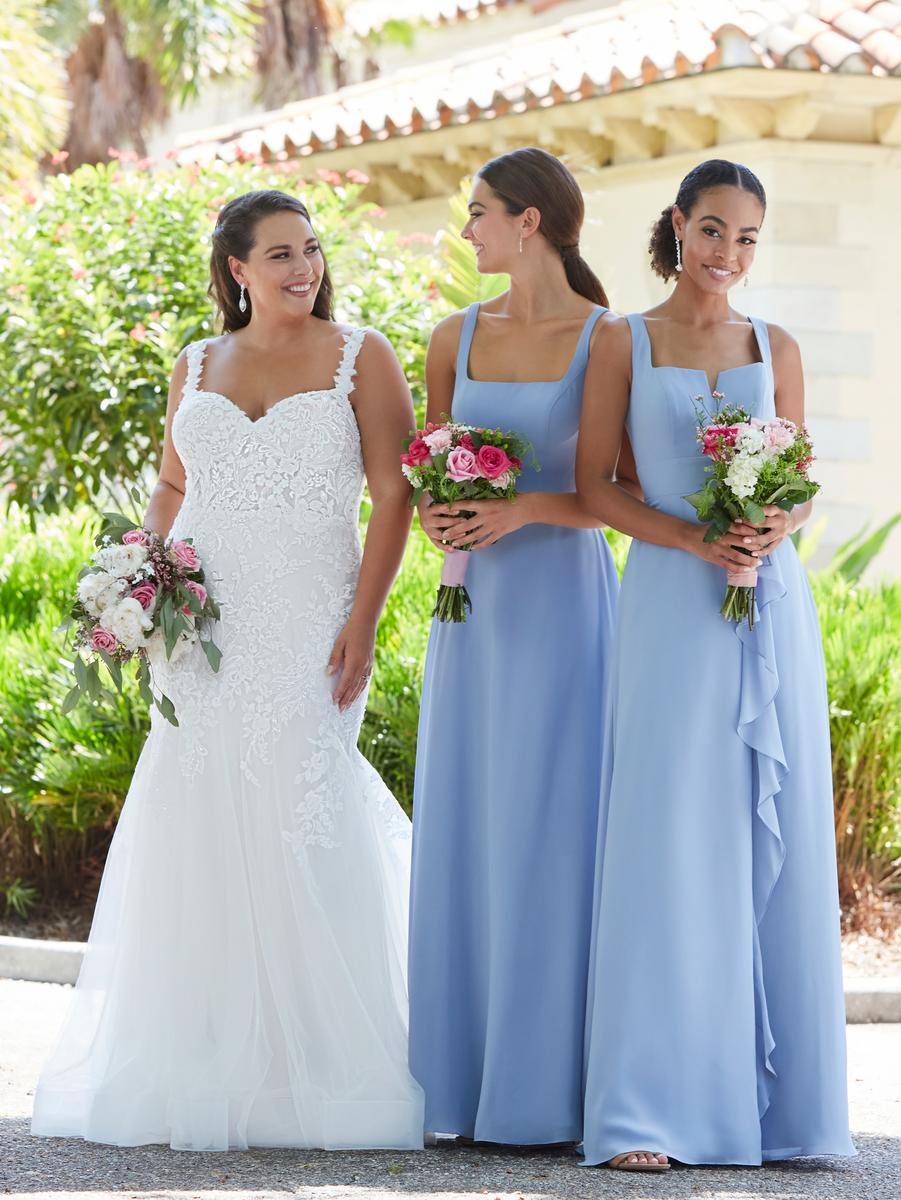 Christina Wu Celebrations 22151 White A-Line Bridesmaid Dress