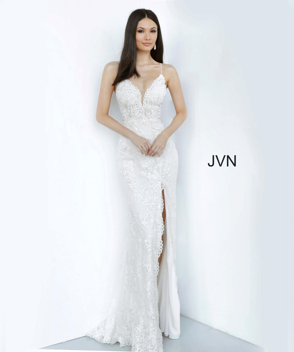 JVN by Jovani JVN00864 Ivory Destination Bridal Gown