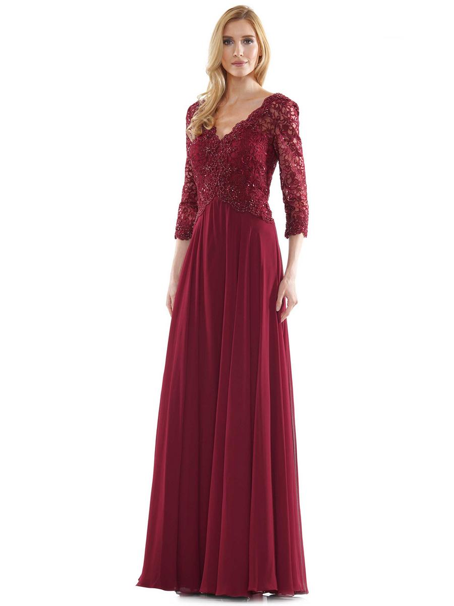Marsoni by Colors M225 Navy Chiffon Mother of the Bride Dress