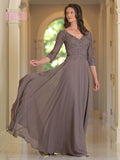 Marsoni by Colors M237 D. Taupe Chiffon Mother of the Bride Dress