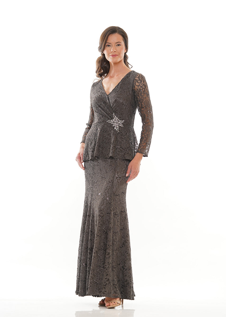 Marsoni by Colors M306 Bermuda Sand Lace Mother of the Bride Dress