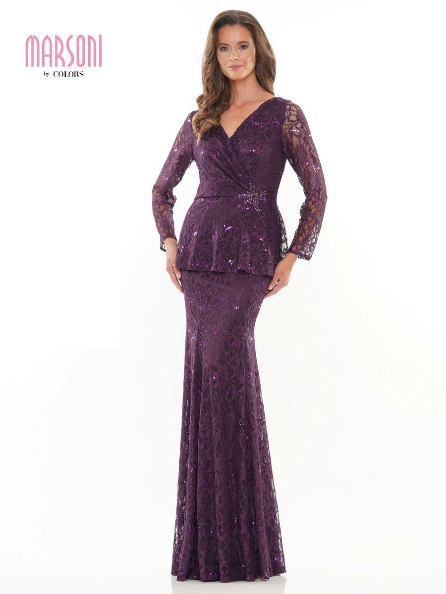 Marsoni by Colors M306 Bermuda Sand Lace Mother of the Bride Dress
