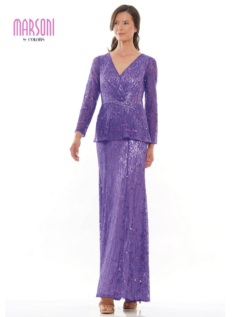 Marsoni by Colors M306 Bermuda Sand Lace Mother of the Bride Dress
