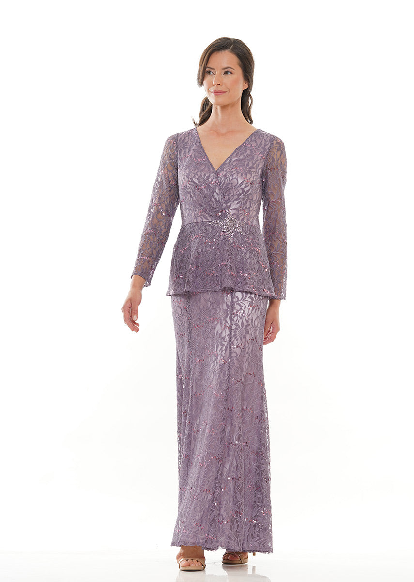 Marsoni by Colors M306 Bermuda Sand Lace Mother of the Bride Dress