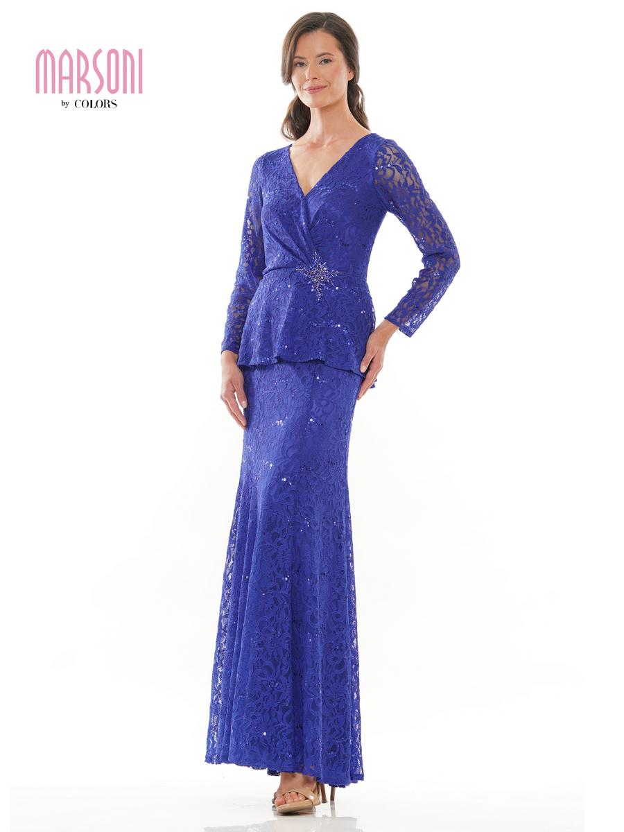 Marsoni by Colors M306 Bermuda Sand Lace Mother of the Bride Dress