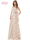 Marsoni by Colors MV1213 Pearl/Gold Jacquard Mother of the Bride Dress