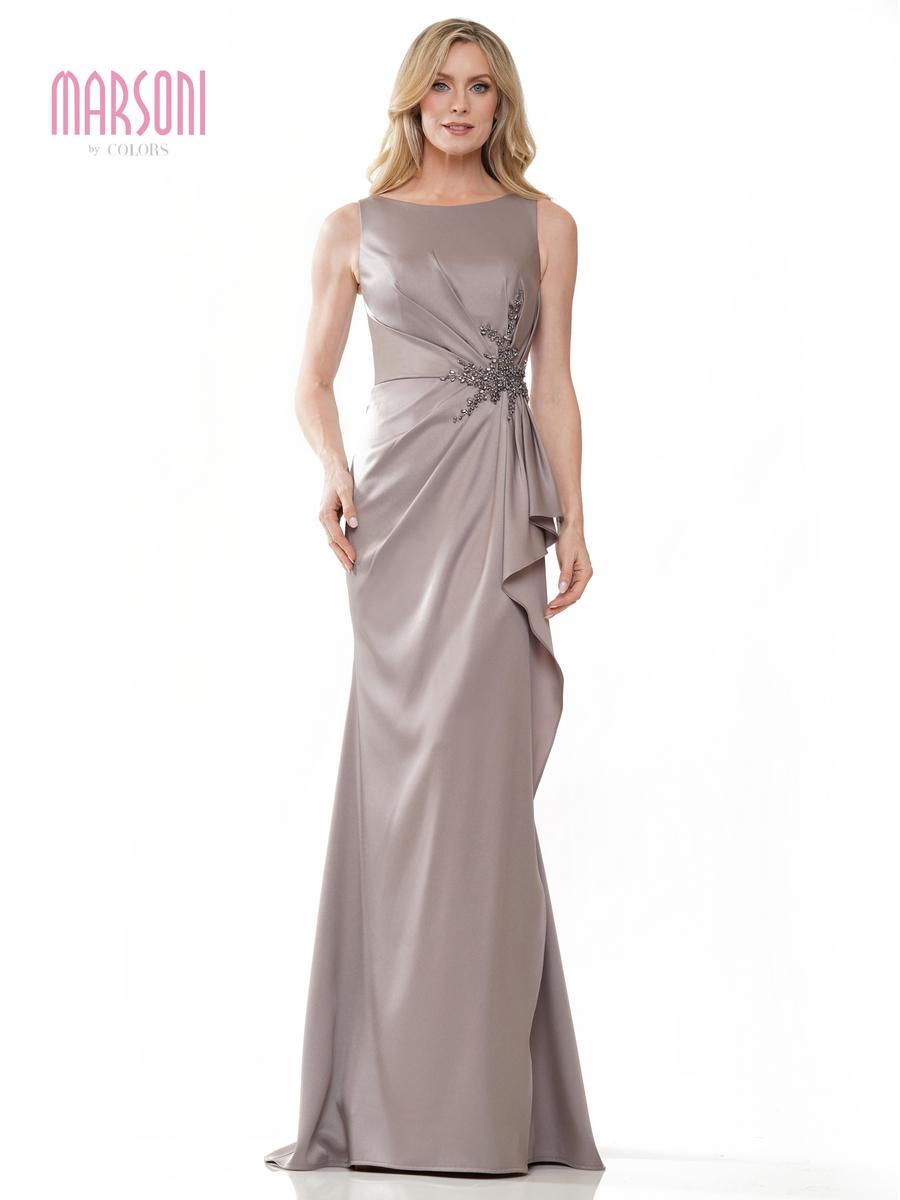 Marsoni by Colors MV1233 Wine Mother of the Bride Dress
