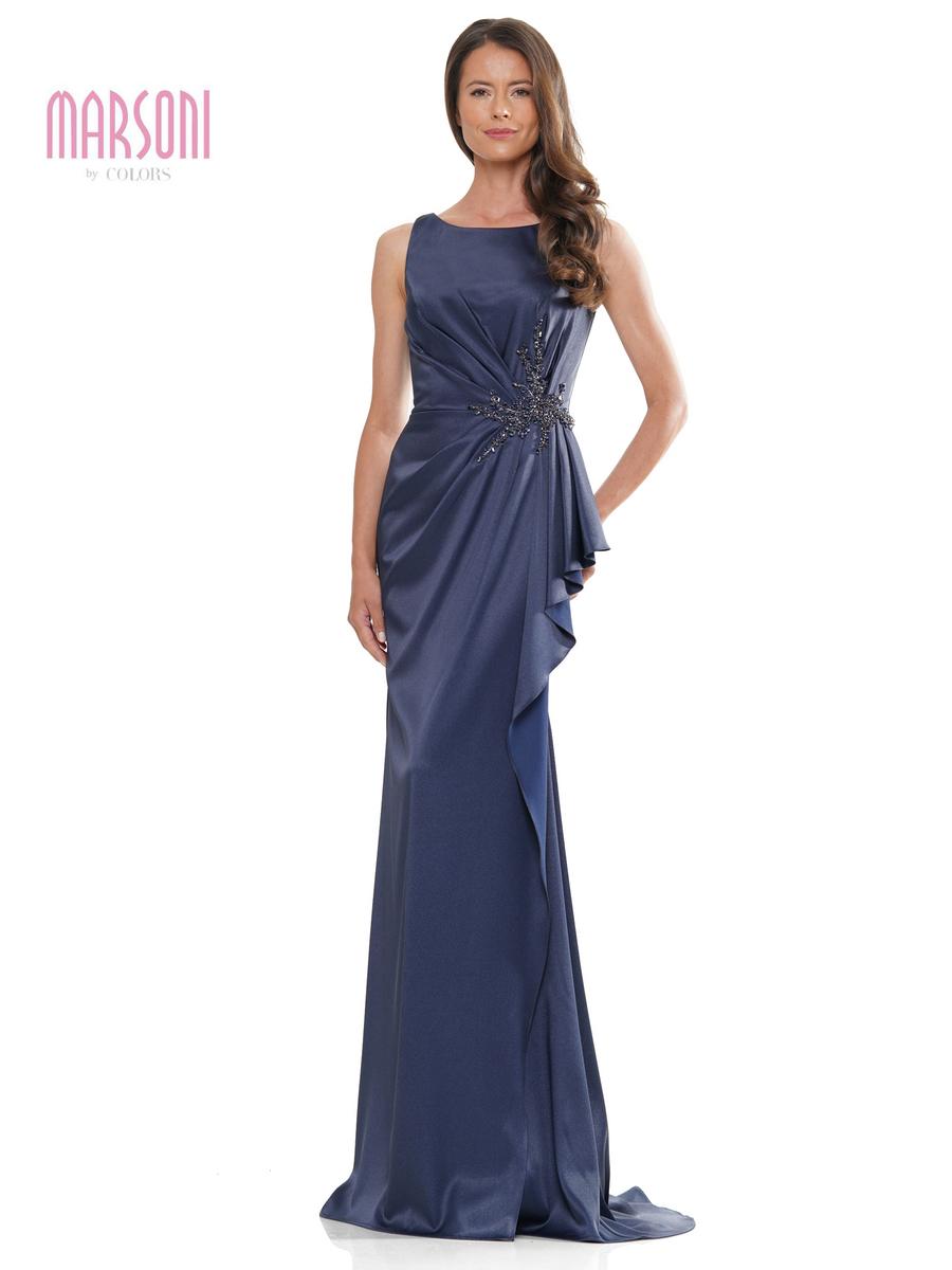 Marsoni by Colors MV1233 Wine Mother of the Bride Dress