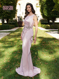 Marsoni by Colors MV1233 Wine Mother of the Bride Dress