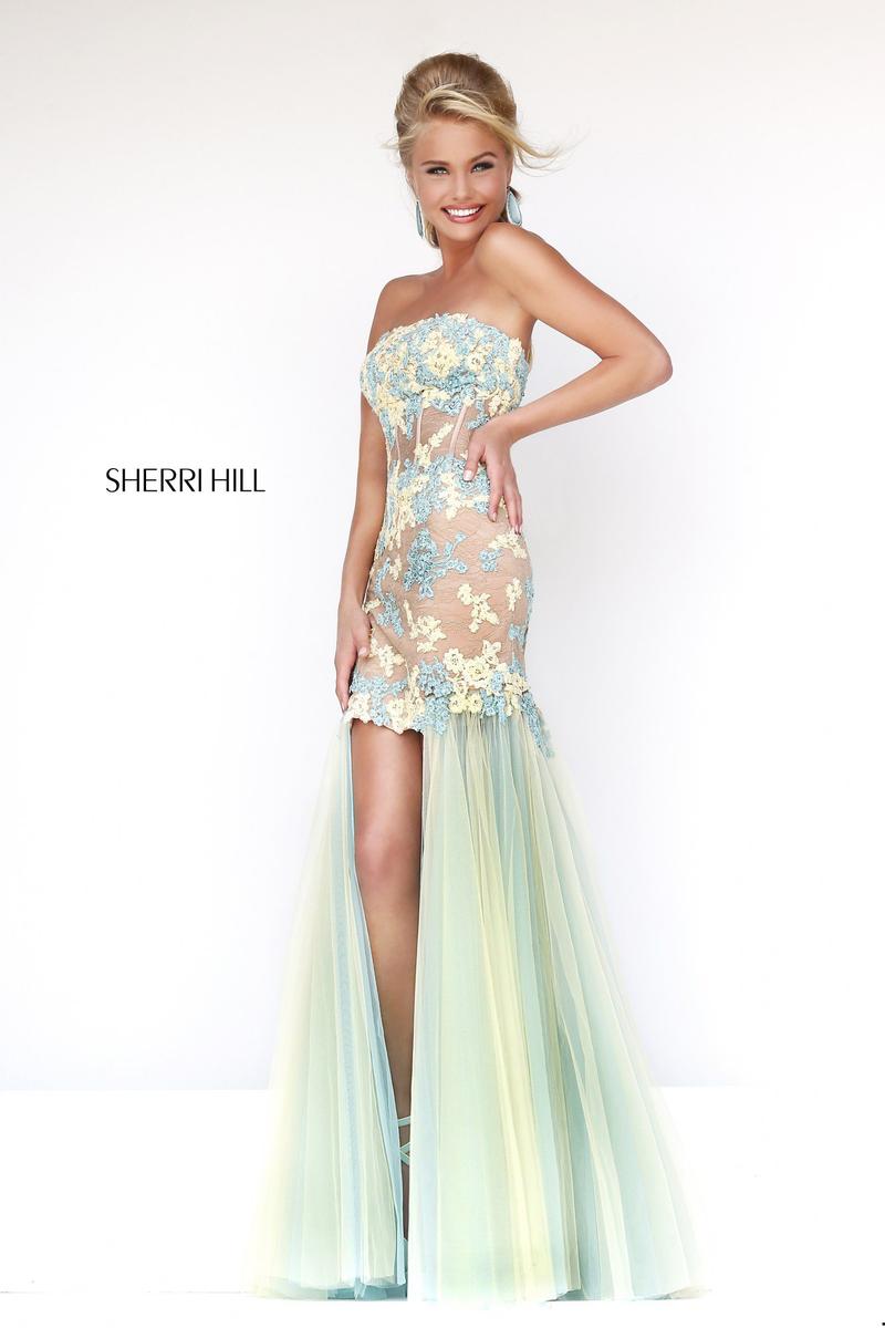 Sherri Hill 11110 Yellow Prom Dress